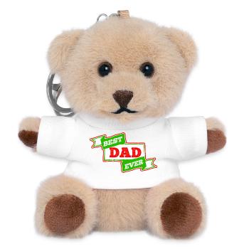 Bester Vater aller Zeiten - Teddy Schlüsselanhänger - Weiß - Vorne