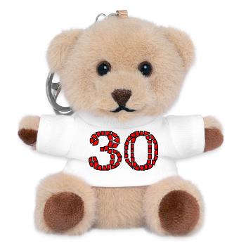 30. 30 YEARS. 30th ANNIVERSARY. 30 YEARS ANNIVERSARY. - Teddy Keyring - white - Front