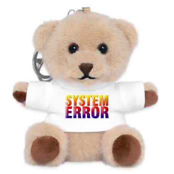 System Error Gradient - Teddy Keyring - white - Front