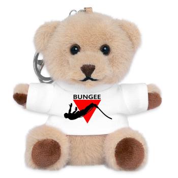 Bungee jumping - Teddy Keyring - white - Front