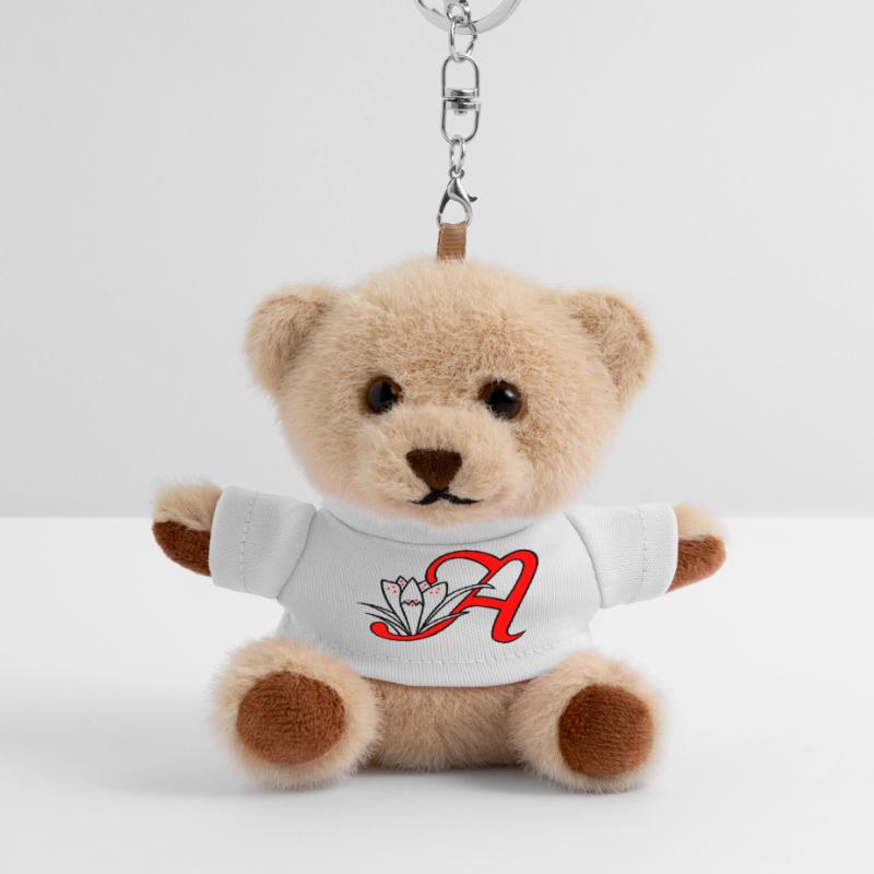 Lettre A Initiale Porte-clés ourson