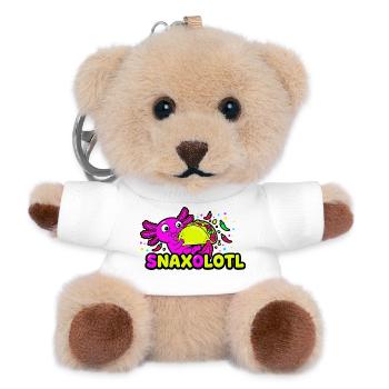 Snaxolotl Taco Liebhaber - Teddy Schlüsselanhänger - Weiß - Vorne