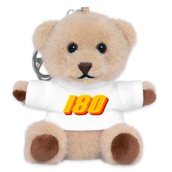 Dart,Darts,180 Retro Darts - Teddy Keyring - white - Front