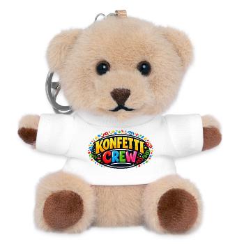 Cadeau drôle de la fête foraine de l’équipe de confettis - Porte-clés ourson - blanc - Devant