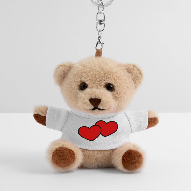 Herzen Paar Ehe Teddy Schlüsselanhänger