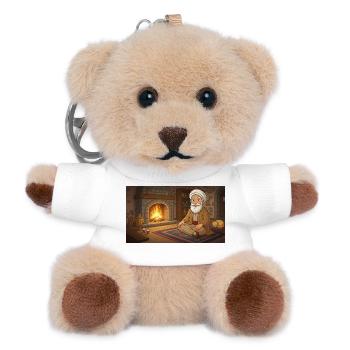 Inner Peace & Mindfulness: Design by the Fireplace - Teddy Keyring - white - Front