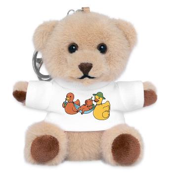 Enten tragen Capy - Teddy Schlüsselanhänger - Weiß - Vorne