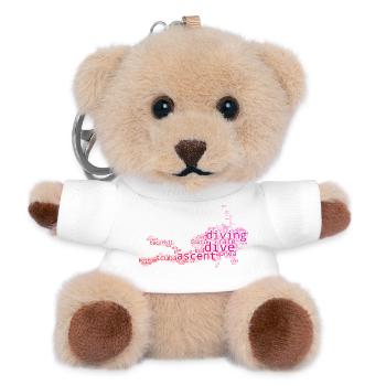 Einfach Diving zeitloses Design - Teddy Schlüsselanhänger - Weiß - Vorne