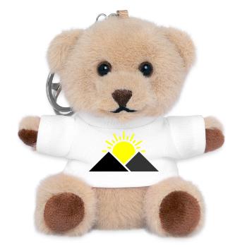 Sun Mountains Landscape - Teddy Keyring - white - Front