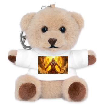 Sun Wukong, the Monkey King, Reborn in Radiant - Teddy Keyring - white - Front