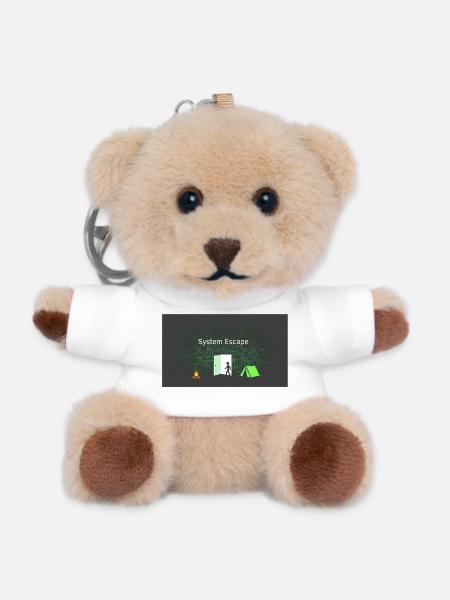 System Escape - Teddy Keyring - white