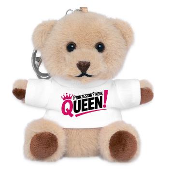 Reine au lieu de princesse - Porte-clés ourson - blanc - Devant