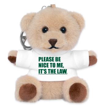 Funny Sarcastic Sarcasm College University School  - Teddy Keyring - white - Front