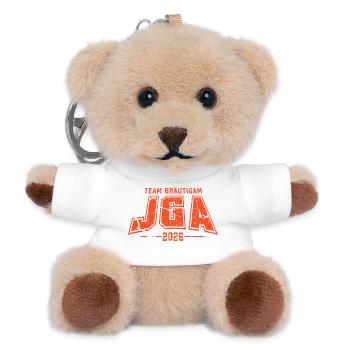 Team Bräutigam JGA 2026 Junggesellenabschied - Teddy Schlüsselanhänger - Weiß - Vorne
