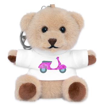 Roller Dots Dots Spring Italy Joie de vivre - Teddy Keyring - white - Front