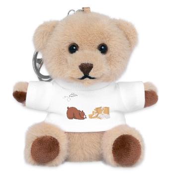 Bär & Papier - Teddy Schlüsselanhänger - Weiß - Vorne