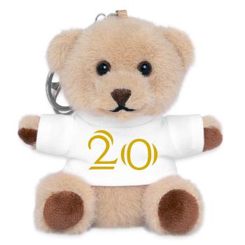 20. 20th ANNIVERSARY. 20 YEARS ANNIVERSARY. 20 YEARS. - Teddy Keyring - white - Front