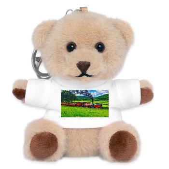 Vale of Rheidol - Teddy Keyring - white - Front