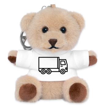 Lkw - Teddy Schlüsselanhänger - Weiß - Vorne
