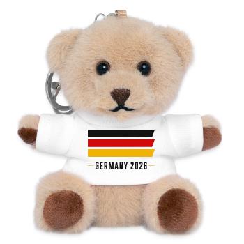 Germany_2026 - Teddy Schlüsselanhänger - Weiß - Vorne