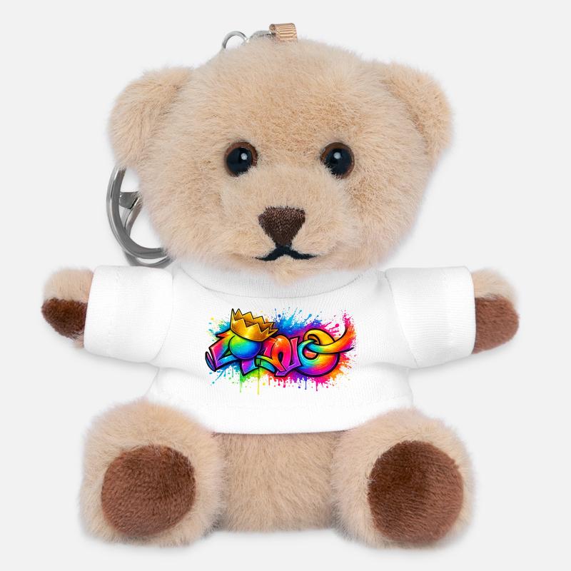 Cano - Teddy Keyring - white