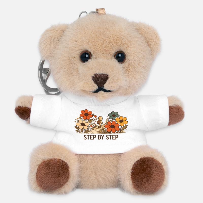 The Little Thought | STEP BY STEP - Teddy Keyring - white