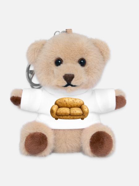 COUCH POTATO - Teddy Keyring - white