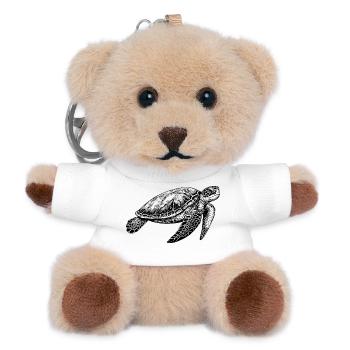 Turtle - Teddy Keyring - white - Front