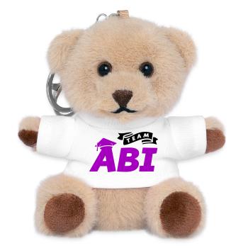 team_abi- - Porte-clés ourson - blanc - Devant
