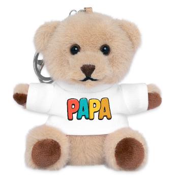 DAP Rainbow Pop Art - Teddy Keyring - white - Front