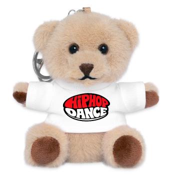 Hip Hop Dance Red Oval Graffiti Style Logo Art - Teddy Schlüsselanhänger - Weiß - Vorne
