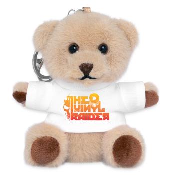 VinylRaider Merch - Teddy Keyring - white - Front