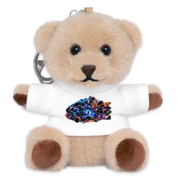 Space Adventure Astronaut Cosmos - Teddy Keyring - white - Front