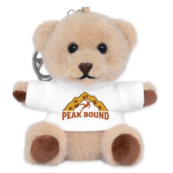 Boulderer Kletterwand Logo - Teddy Schlüsselanhänger - Weiß - Vorne