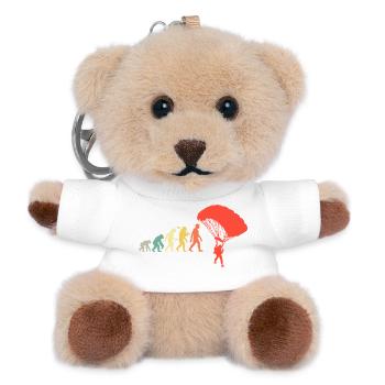 Fallschirmspringer Evolution Extremsport - Teddy Schlüsselanhänger - Weiß - Vorne
