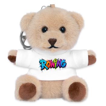 Rowing Griffiti - Rudern - Ruderer - Ruderin - Teddy Schlüsselanhänger - Weiß - Vorne