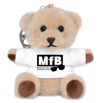 MfB Meisterin für Bäderbetriebe Bademeisterin  - Teddy Schlüsselanhänger - Weiß - Vorne
