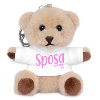 Sposa 2027 Italia - Teddy Schlüsselanhänger - Weiß - Vorne
