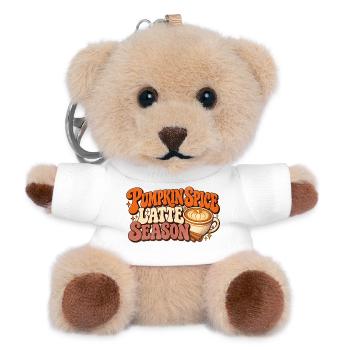 Pumpkin Spice Latte Season - Teddy Schlüsselanhänger - Weiß - Vorne