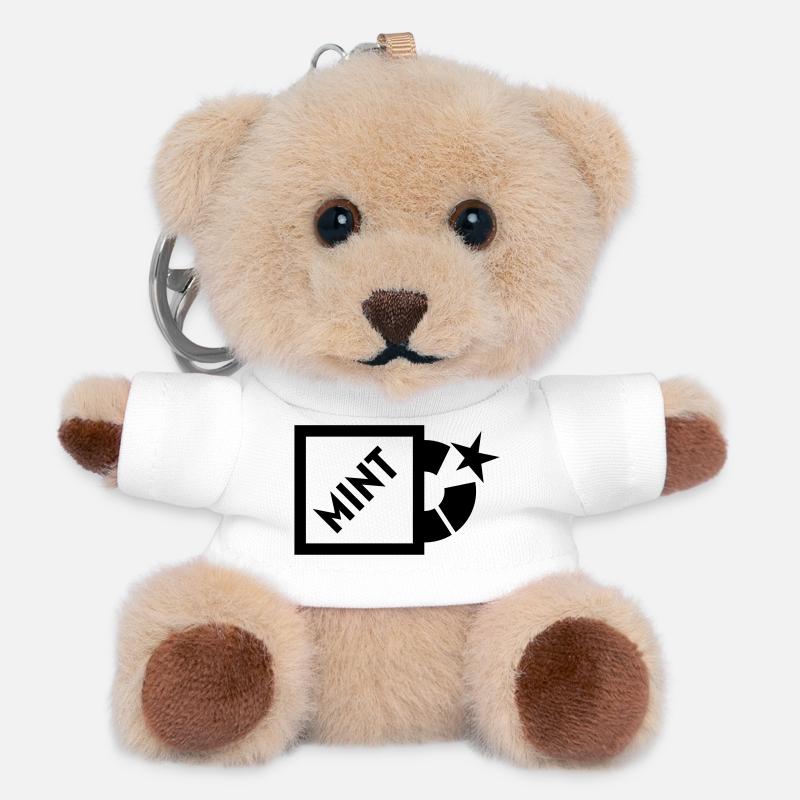 Mint - Teddy Schlüsselanhänger - Weiß