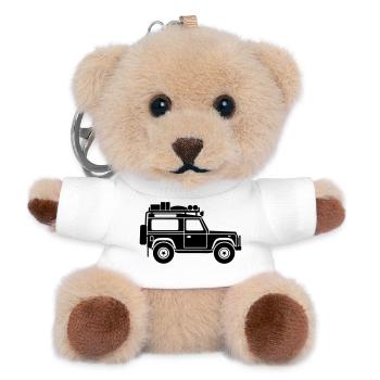 Defender D90 Expedition - Teddy Schlüsselanhänger - Weiß - Vorne