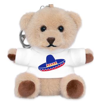 Sombrero Azul de Fiesta - Teddy Keyring - white - Front