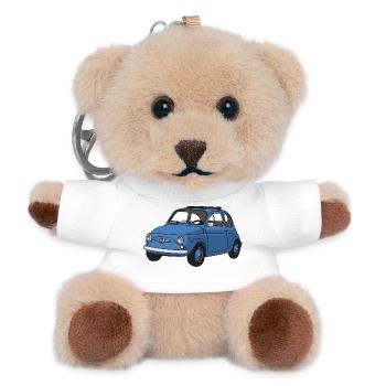 Kleiner Flitzer - Teddy Schlüsselanhänger - Weiß - Vorne