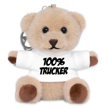 100% Trucker - Porte-clés ourson - blanc - Devant