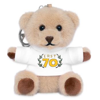 Erst70 Jubiläum - Teddy Schlüsselanhänger - Weiß - Vorne