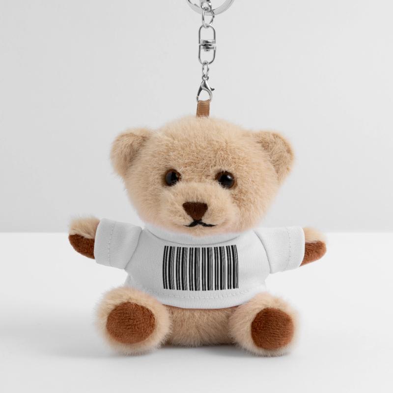 Barcode Barcode Nerd IT Technology Design Teddy Keyring