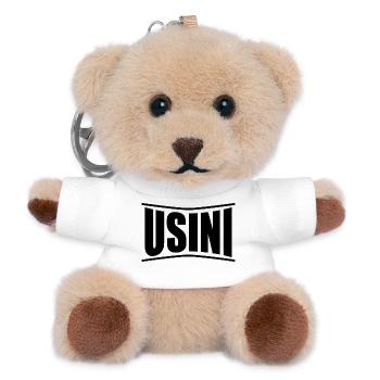 t-shirt Usini t-shirt Sardinia gift idea - Teddy Keyring - white - Front