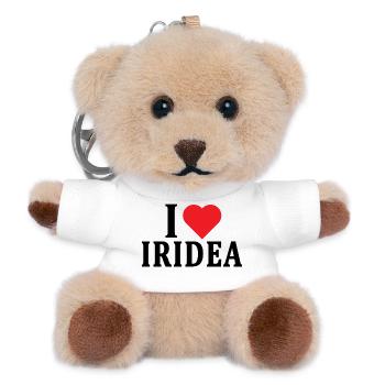 t-shirt I love Iridea t-shirt cadeau idea - Porte-clés ourson - blanc - Devant