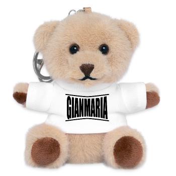 t-shirt Gianmaria t-shirt gift idea - Teddy Keyring - white - Front