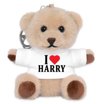 t-shirt name I love Harry t-shirt gift idea - Teddy Keyring - white - Front